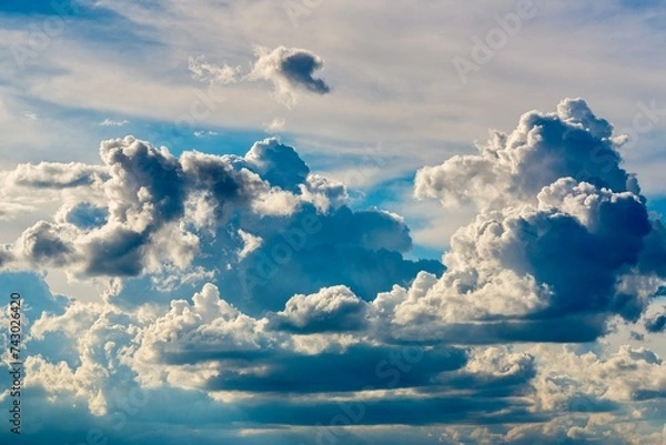 Fototapeta blue sky with clouds
