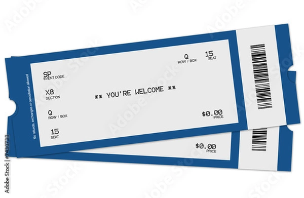 Obraz Two tickets