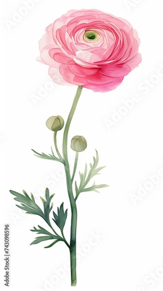 Obraz ピオニーの水彩画