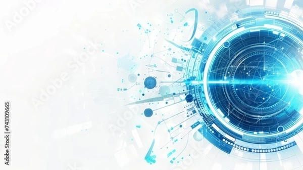 Fototapeta Abstract Background image blule circle