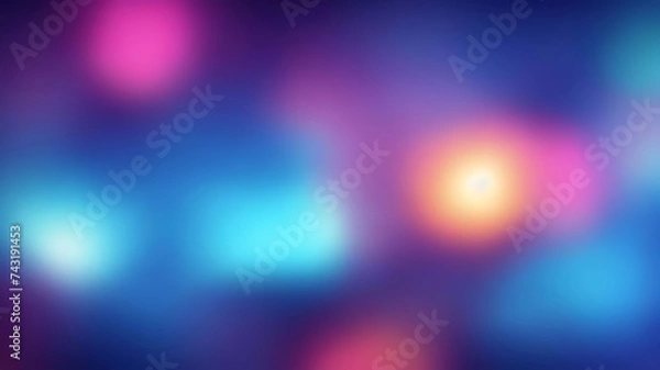 Fototapeta background,wallpaper,like screen wallpaper, neon look, gradient, closer to photography, blur, blue, orange, violet