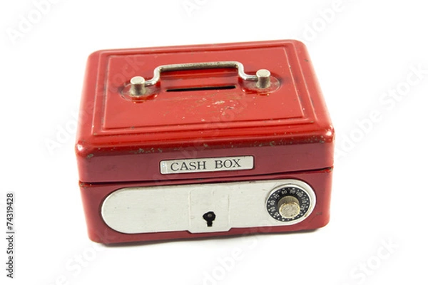Fototapeta Red cash box