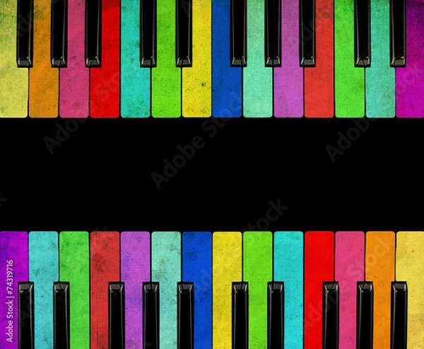 Obraz Color Piano isolated