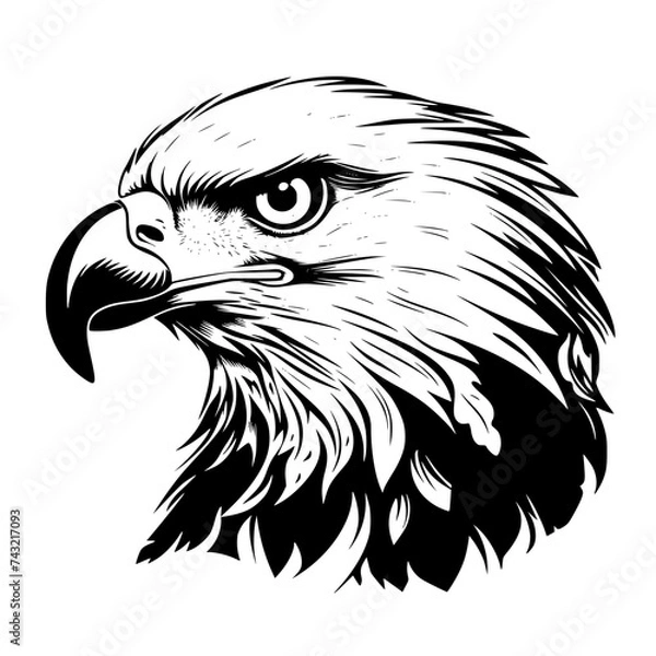 Obraz american bald eagle svg vector