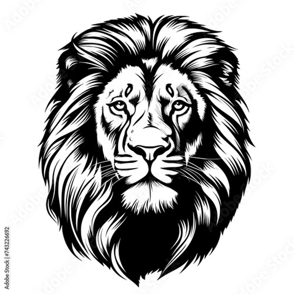 Obraz lion head vector