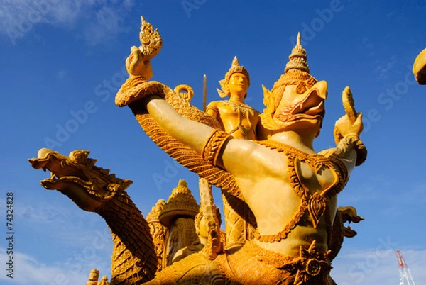 Obraz Candle festival is beautiful in Thailand.