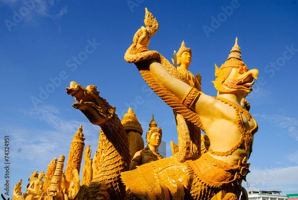 Obraz Candle festival is beautiful in Thailand.