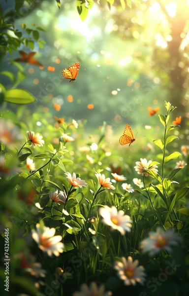 Fototapeta Spring theme background