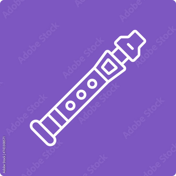Fototapeta Flute Icon