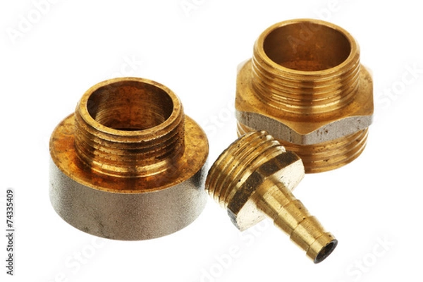 Obraz Three brass fittings