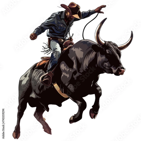 Obraz cowboy doing rodeo 6