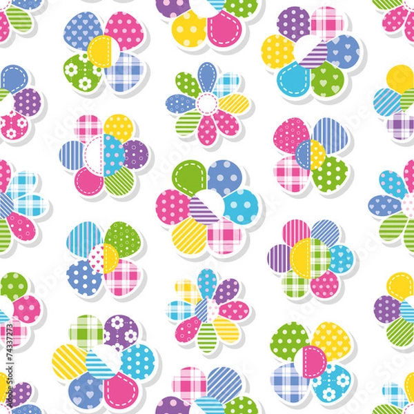Obraz flowers collection pattern