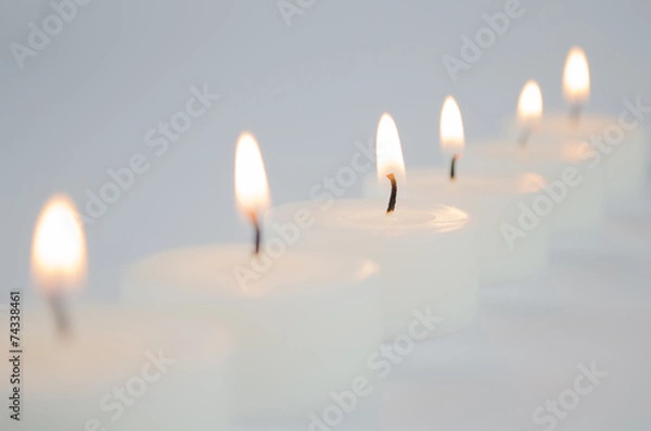 Obraz White candles