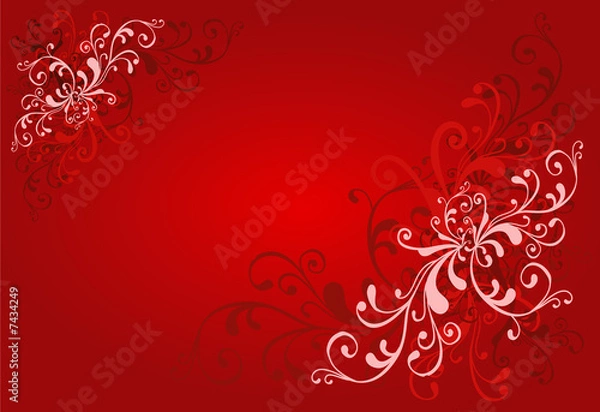 Fototapeta Red patterns