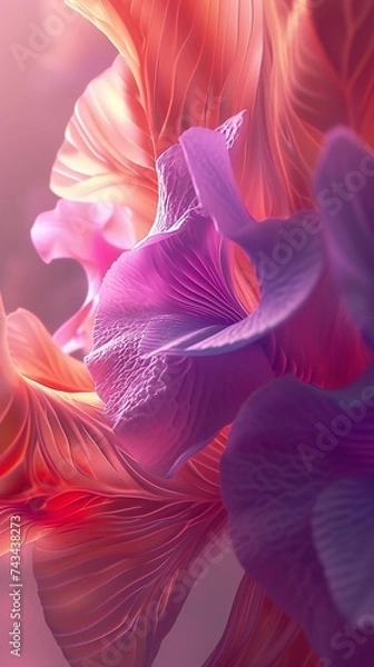 Fototapeta Solace in orchid: In Orchid's shade, find respite from the chaos of the world.