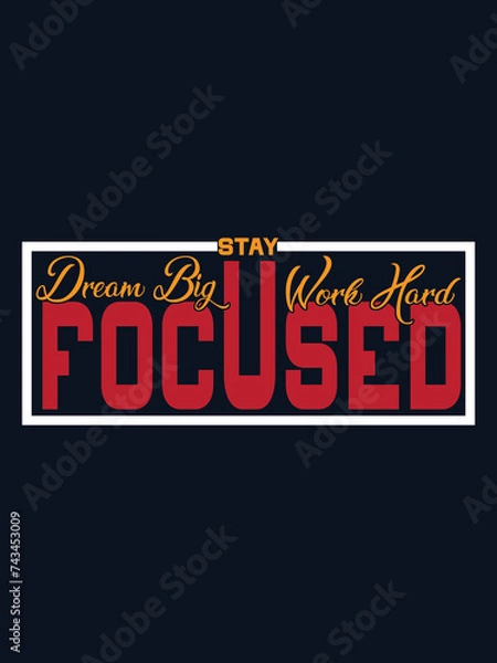 Fototapeta Minimalist Modern Unique Custom Typography T-shirt Design Vector File free to buy use template  
