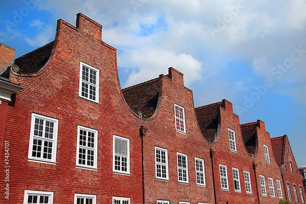 Fototapeta Höllnädisches Viertel in Potsdam, Brandenburg