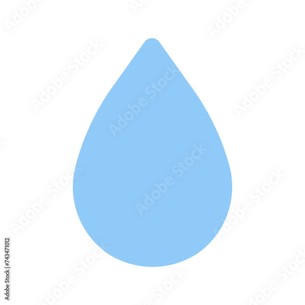 Obraz drop flat icon