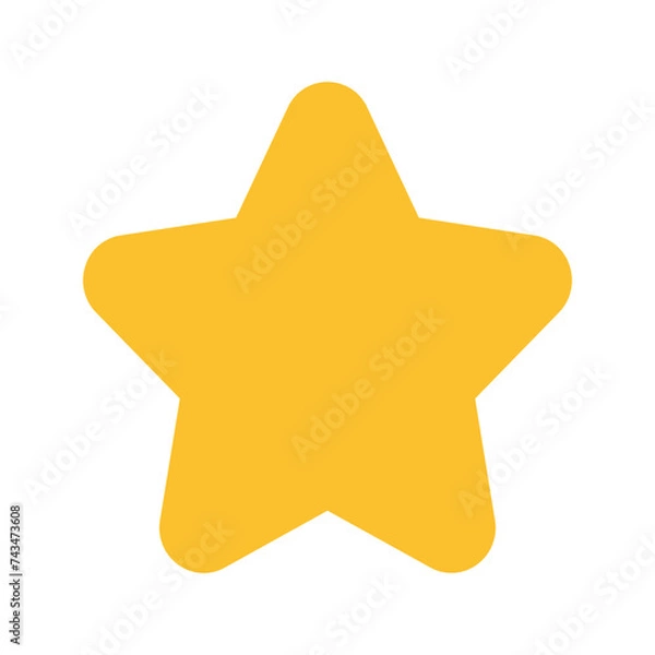Obraz star flat icon
