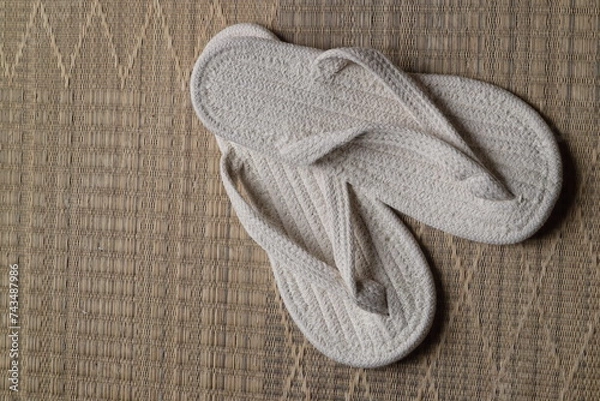 Fototapeta 綿素材の草履