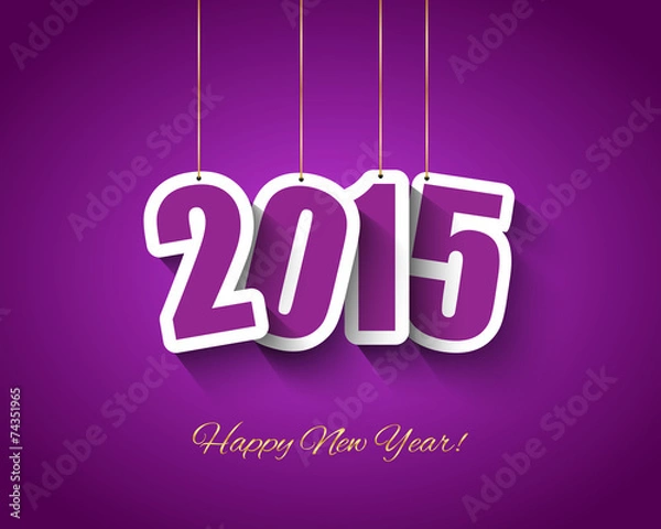 Obraz 2015 New year background