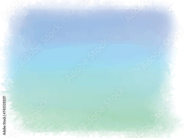 Obraz 水彩テクスチャの背景素材　グラデーション　青・水色系