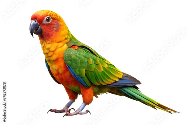 Obraz parrot isolated on a transparent background