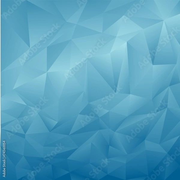 Obraz Blue abstract polygonal background