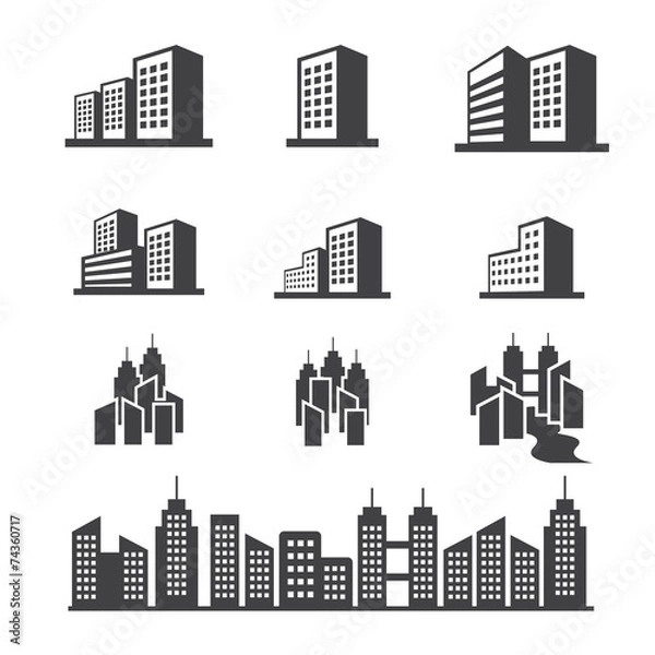 Fototapeta building icon