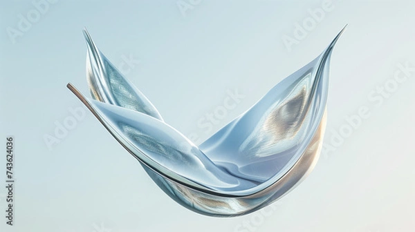 Fototapeta 銀の花びら