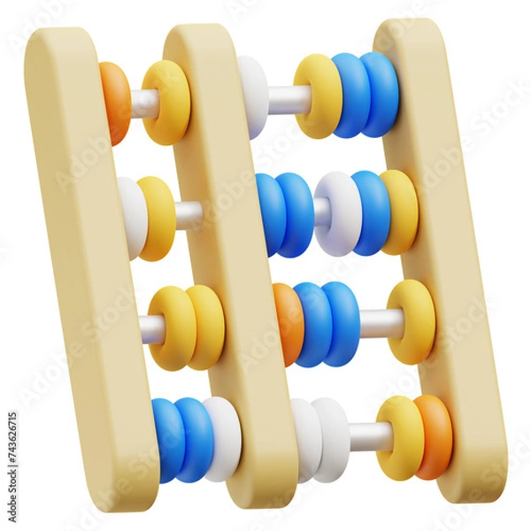 Fototapeta 3d Abacus Learning