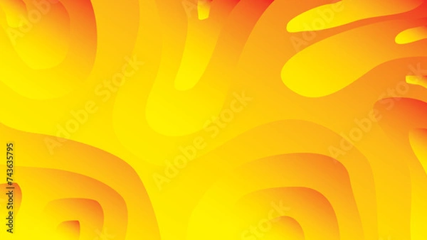 Obraz background with flowing lava pattern in yellow red color, bright, alluring, golden