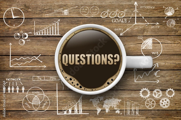 Fototapeta Questions?