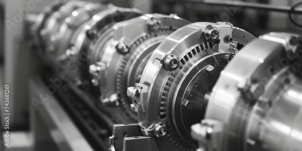 Obraz Dance of Precision: Teamwork and the Synchronized Movement of Machinery