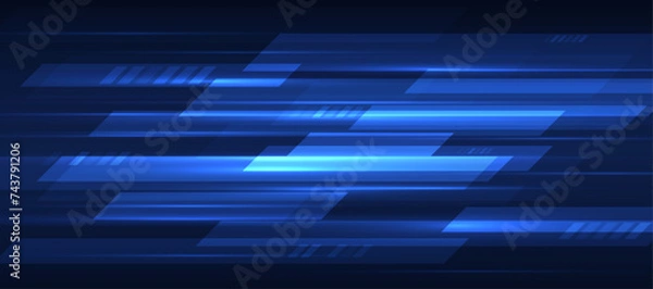 Obraz futuristic technology speed movement pattern design background concept