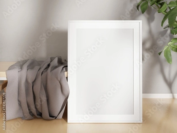 Obraz Frame mockup 50x70, 20x28, A3, A4, template for your design, 3d render