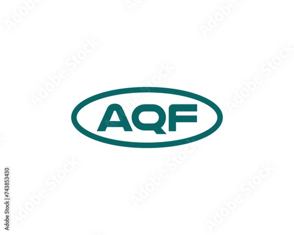 Fototapeta AQF logo design vector template