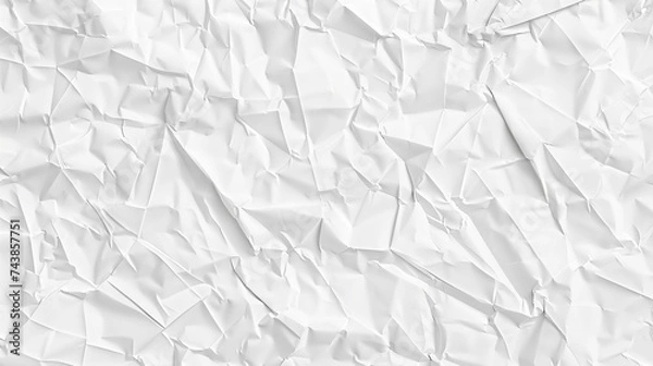 Fototapeta White paper texture background. Generative AI.