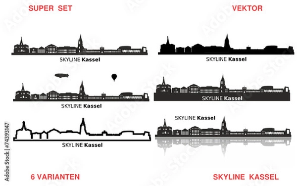 Obraz Skyline Kassel