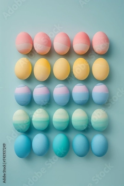 Obraz Colorful easter eggs