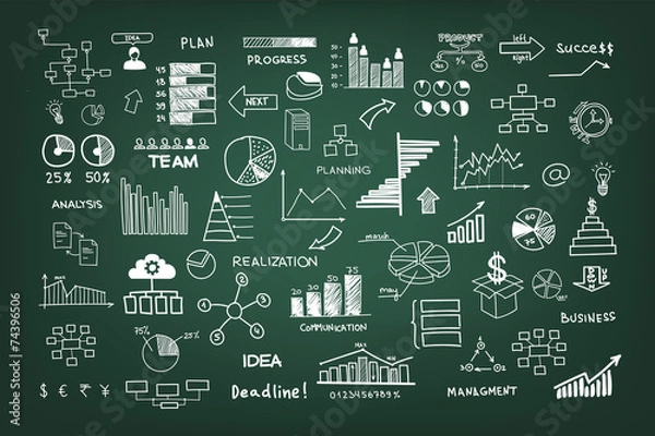 Obraz Business doodles