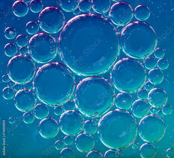 Fototapeta Oil soils on water surface