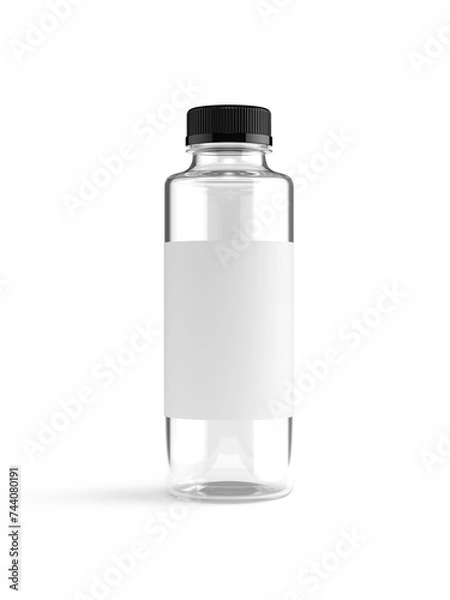 Obraz Blank plastic water bottle template on white background