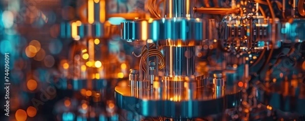 Obraz Quantum computer in a secure facility processing data at unimaginable speeds The pinnacle of computing power