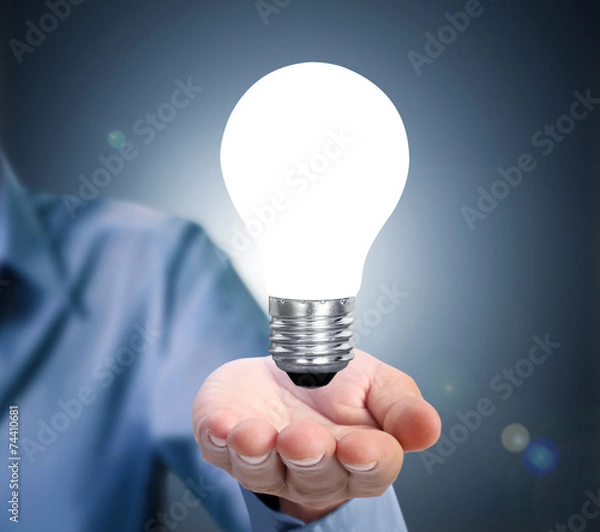 Obraz Ideas light bulb