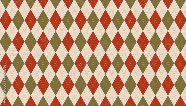 Obraz argyle plaid seamless patten, 16:9 widescreen wallpaper / backdrop