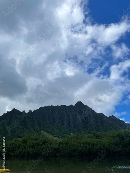 Obraz Clouds over mountain