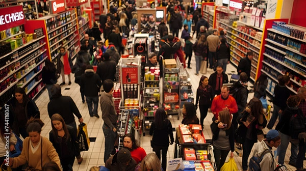 Obraz balck friday shopping madness