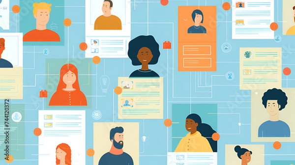 Obraz customer persona board