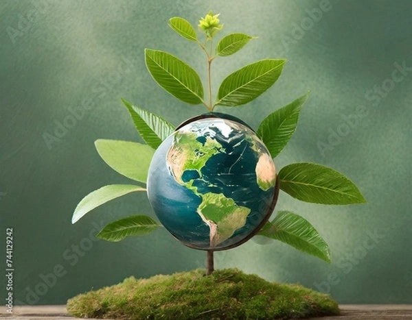 Obraz Global warming concept generated with artificial image